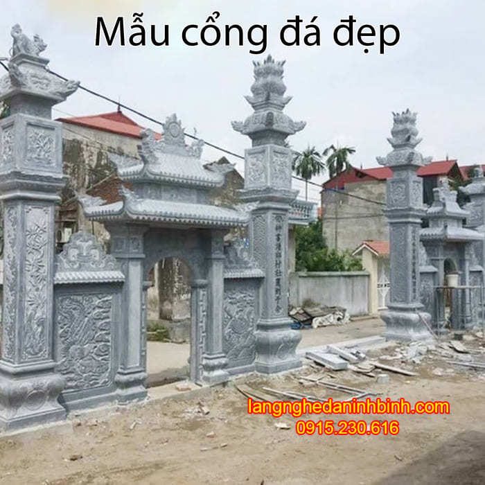 Mẫu cổng đá đẹp - Những mẫu cổng đá đẹp nhất tại Ninh Bình