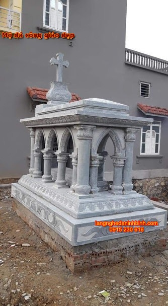 Mẫu mộ đá công giáo - Mộ đá thiên chúa giáo giá rẻ