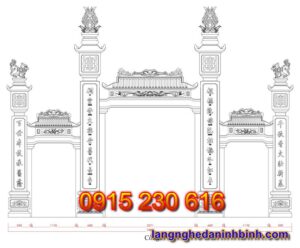 Cổng nhà thờ tộc ở Thái Bình