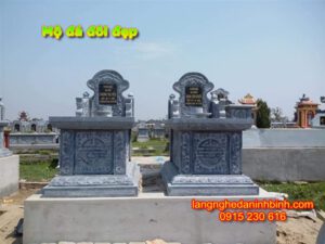 Mẫu mộ đá đôi đẹp ở Đà Nẵng