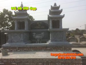 Mẫu mộ đá đôi đẹp ở Quảng Bình
