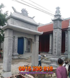 Mẫu cổng đá nhà thờ tổ tại Nghệ An